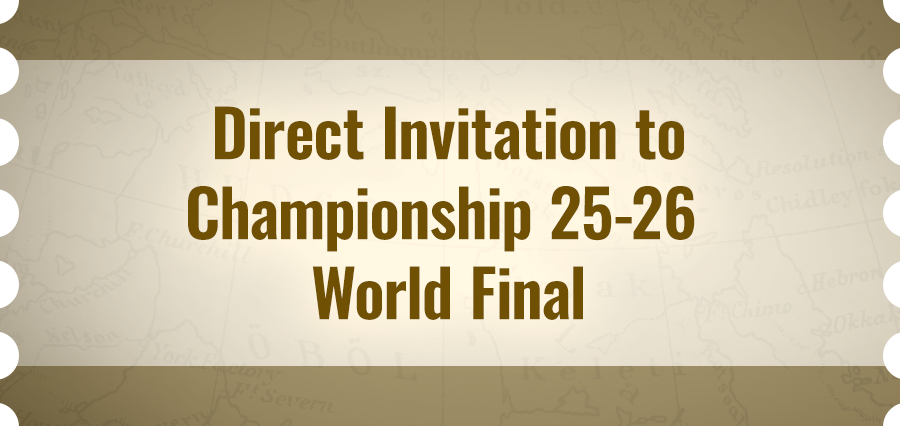 Direct Invitation to Championship 25-26 World Final