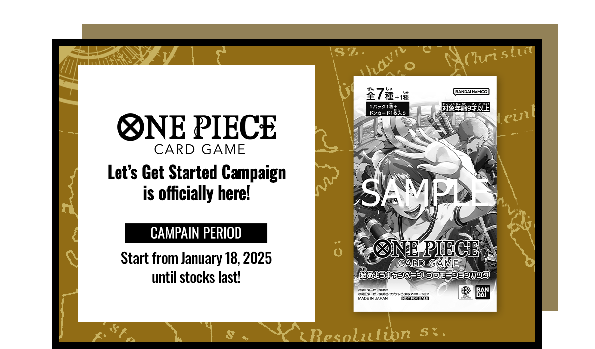 ONE PIECE CARD GAME Let’s Get Started Campaign