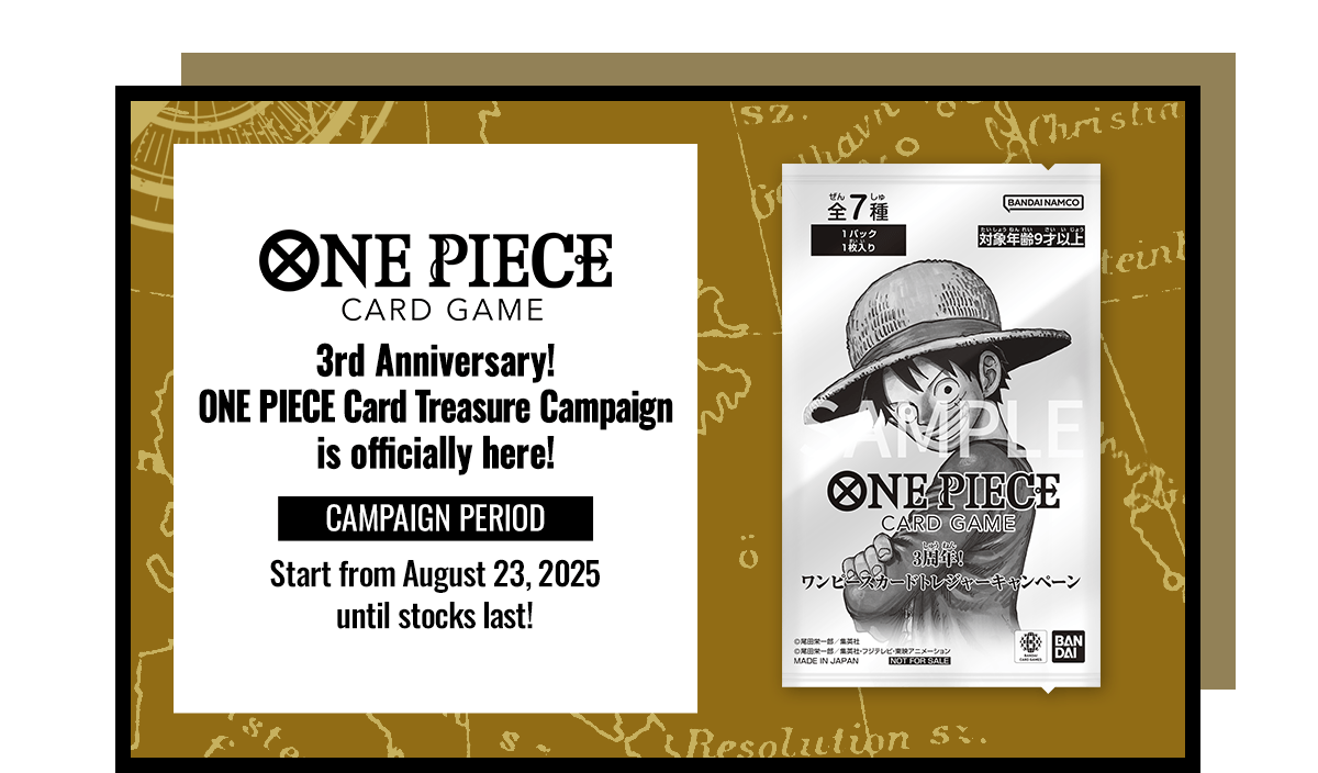 3rd Anniversary! ONE PIECE Card Treasure Campaign