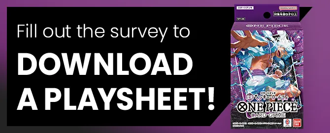 Fill out the survey to download a playsheet!