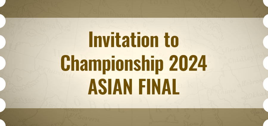 Invite for Championship 2024 Asia Final